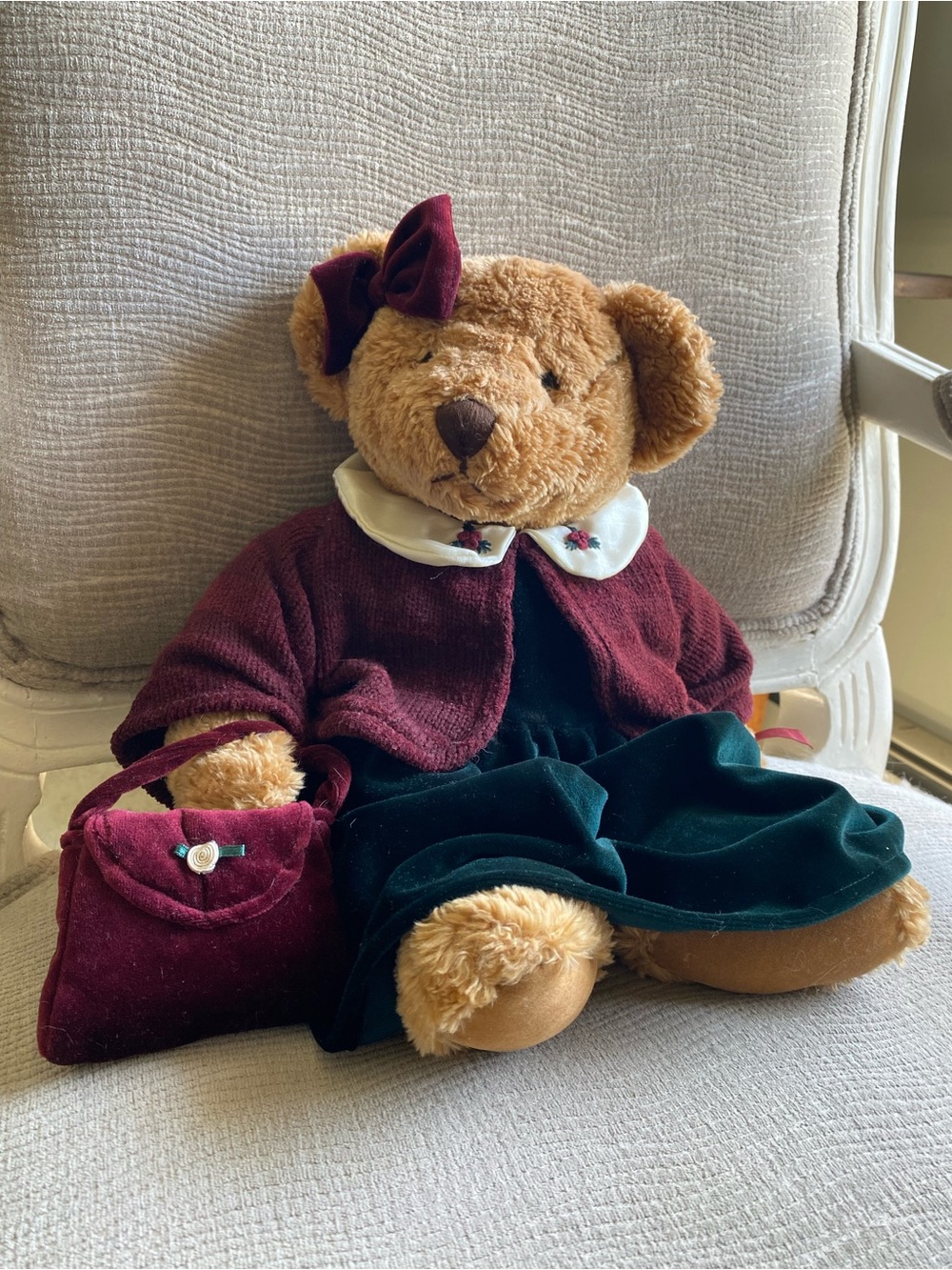 Russ Vintage Collection Brown Teddy Bear Lady Edwina